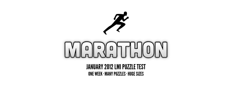 Puzzle Marathon - LMI January Puzzle Test