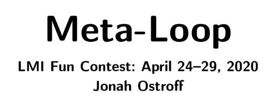 Meta Loop - LMI Fun Contest